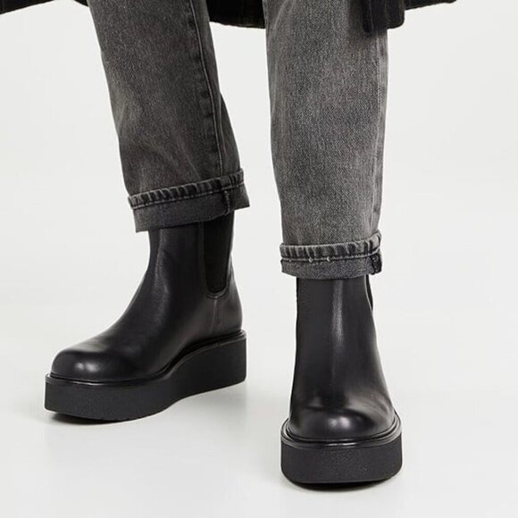 Vince Brinton Chelsea style boot in black leather US 8.5 - Picture 1 of 10